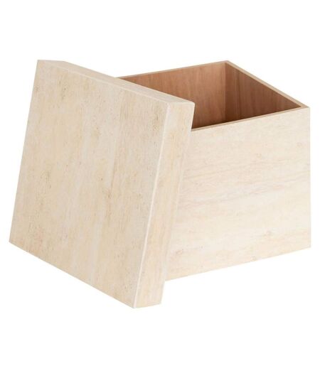 Lot de 3 Boîtes de Rangement Tineo 33cm Beige
