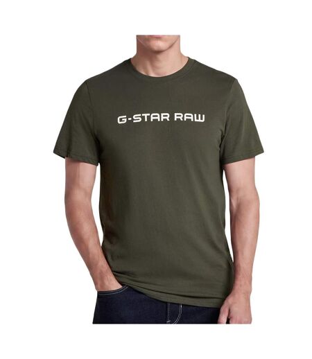 T-shirt kaki foncé homme g-star raw gd25950