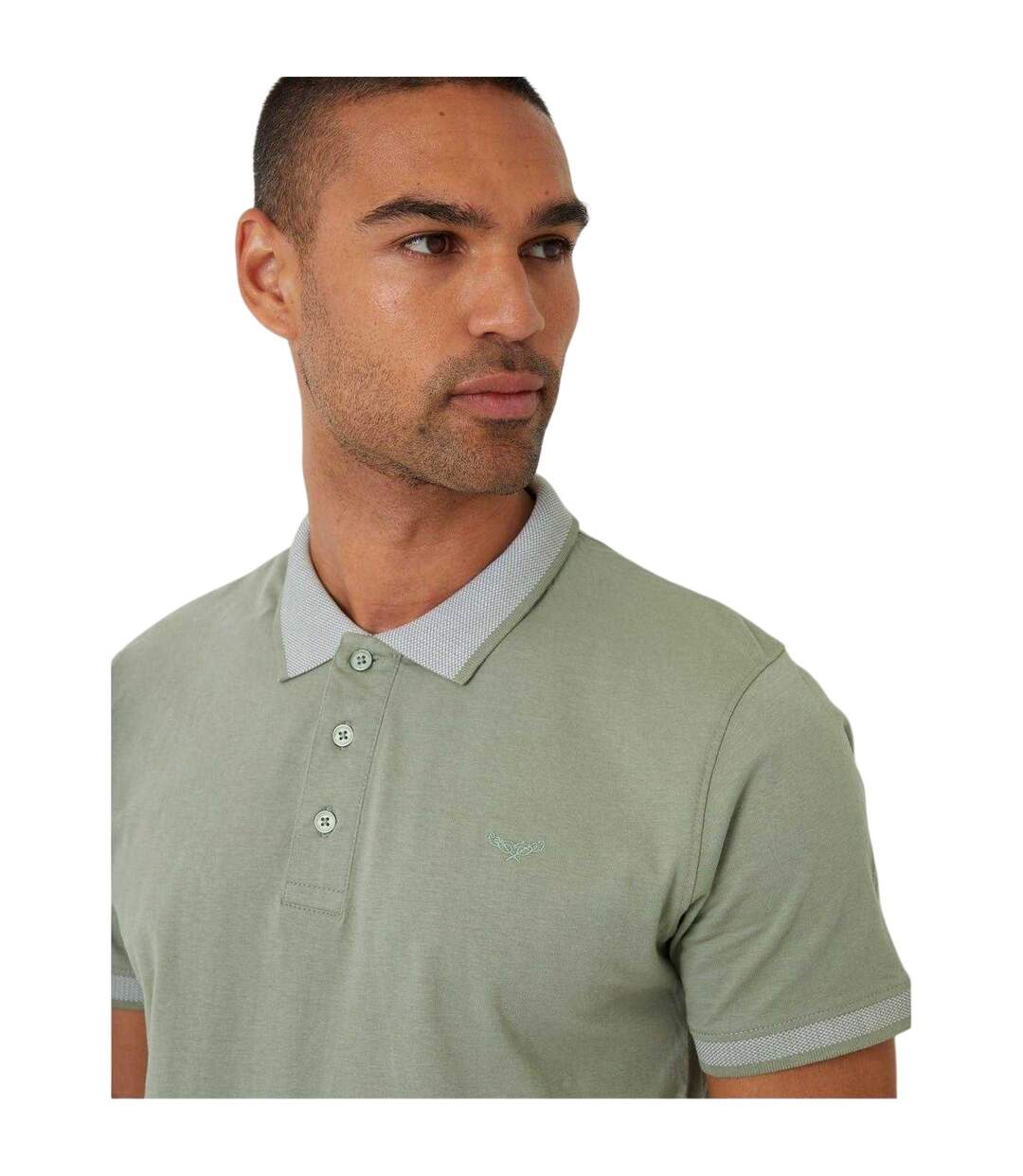 Mens Shandy Nocturnal Polo Shirt Sage Threadbare-4
