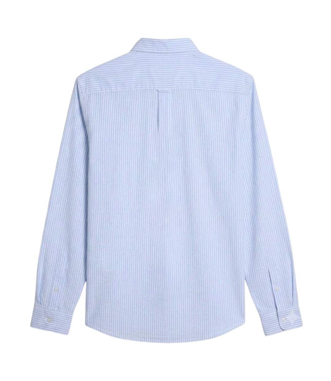 Chemise Motif/style À Rayures Brewer Homme Bleu Ciel Farah-2