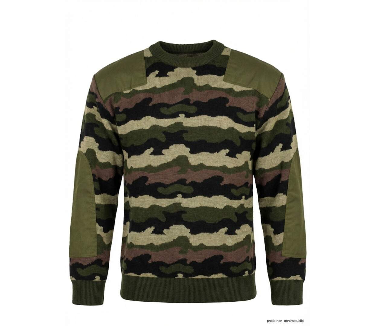 Pull Ras du Cou Homme Ledertys Camouflage (30% Laine)-2