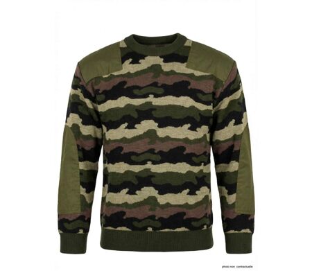 Pull Ras du Cou Homme Ledertys Camouflage (30% Laine)