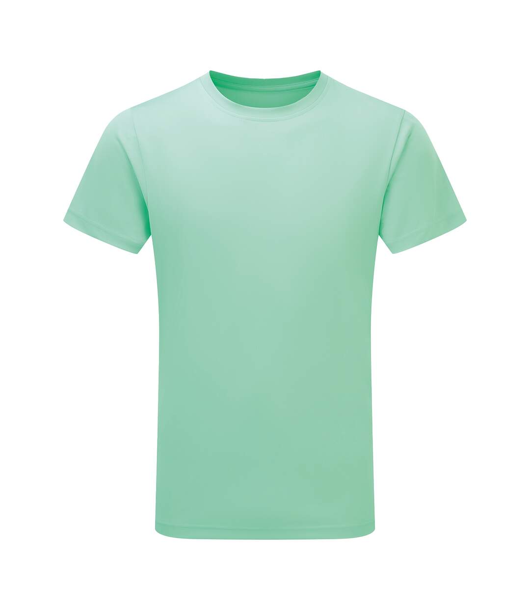 Mens Short Sleeve Lightweight Fitness T-shirt Peppermint Tri Dri-1