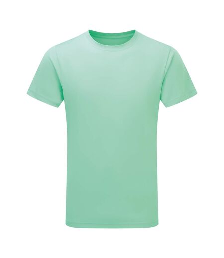 Mens Short Sleeve Lightweight Fitness T-shirt Peppermint Tri Dri