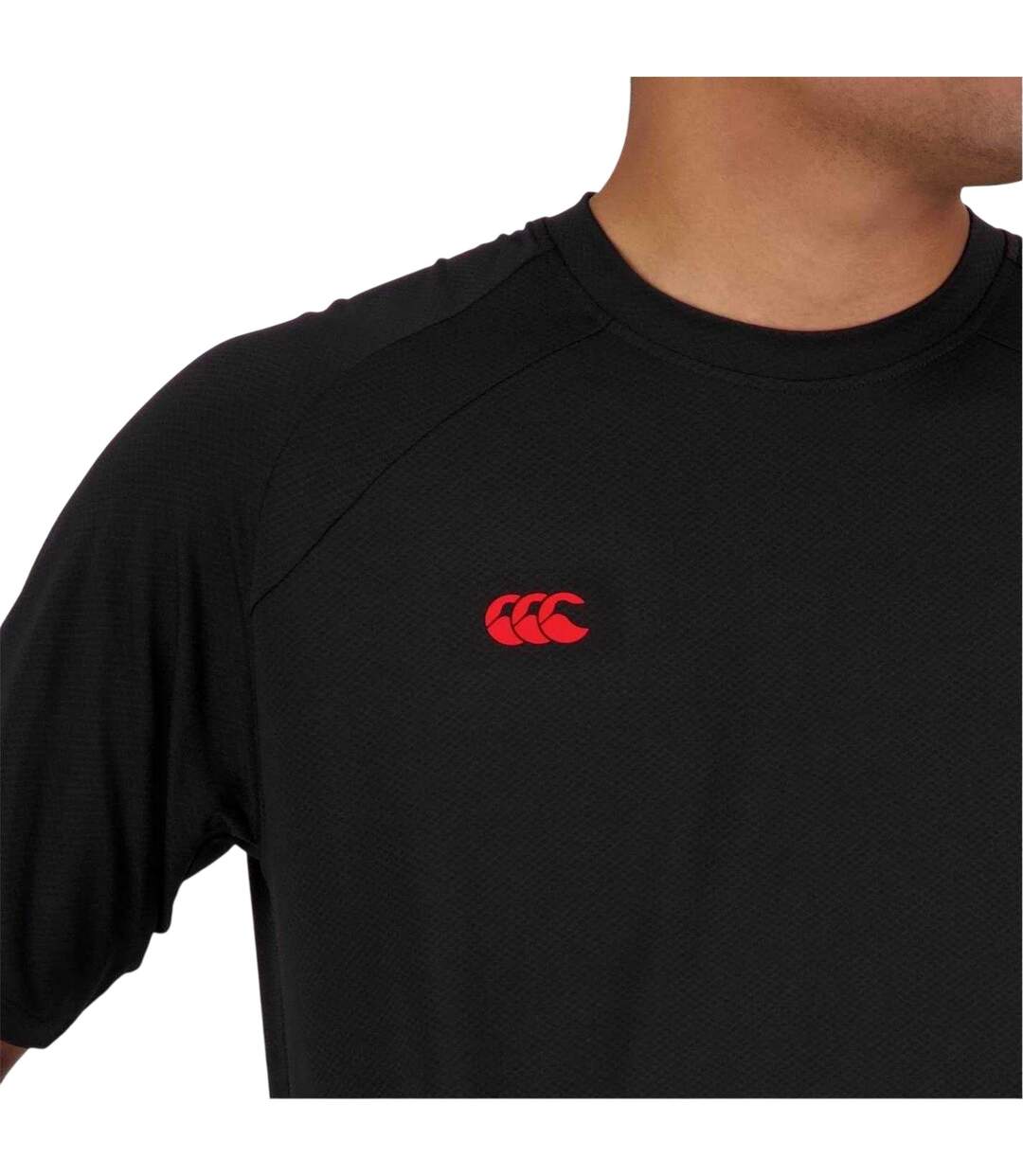 Mens Everest Breathable T-shirt Black Canterbury-4
