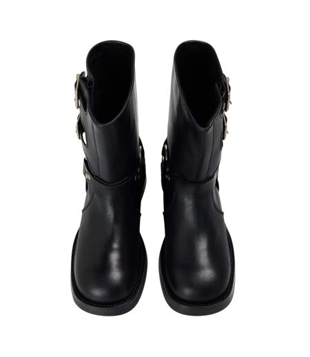 Bottes De Moto Becase Femme Noir Steve Madden