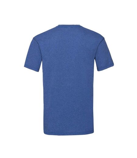 T-shirt Valueweight Adulte Bleu Roi Chiné Rétro Fruit Of The Loom