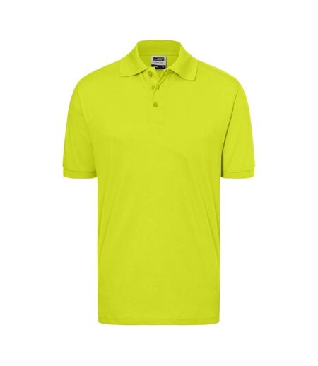 Polo Classic Homme Jaune Fluo James And Nicholson