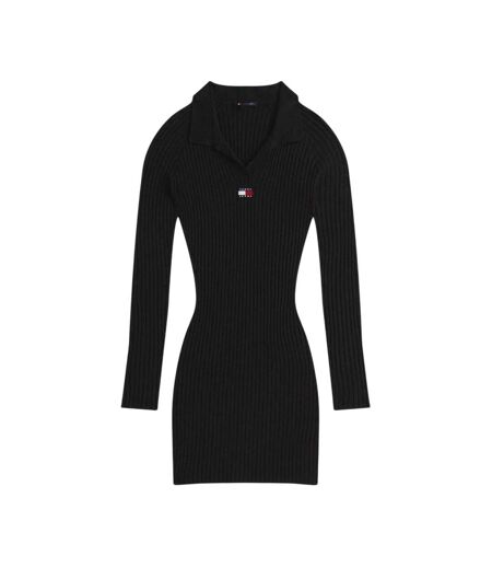 Robe Courte Motif/style Badge Femme Noir Tommy Jeans