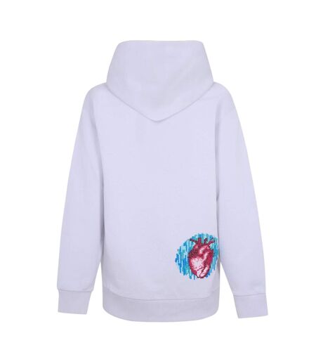 Womens/ladies Eye Polycotton Hooded Hoodie Gravel Diadora