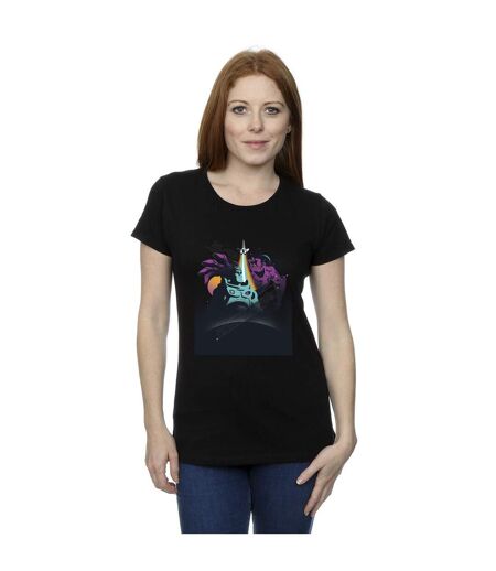 Disney T-Shirt coton Lightyear Buzz et Zurg Femme/Ladies (Noir) - UTBI29073