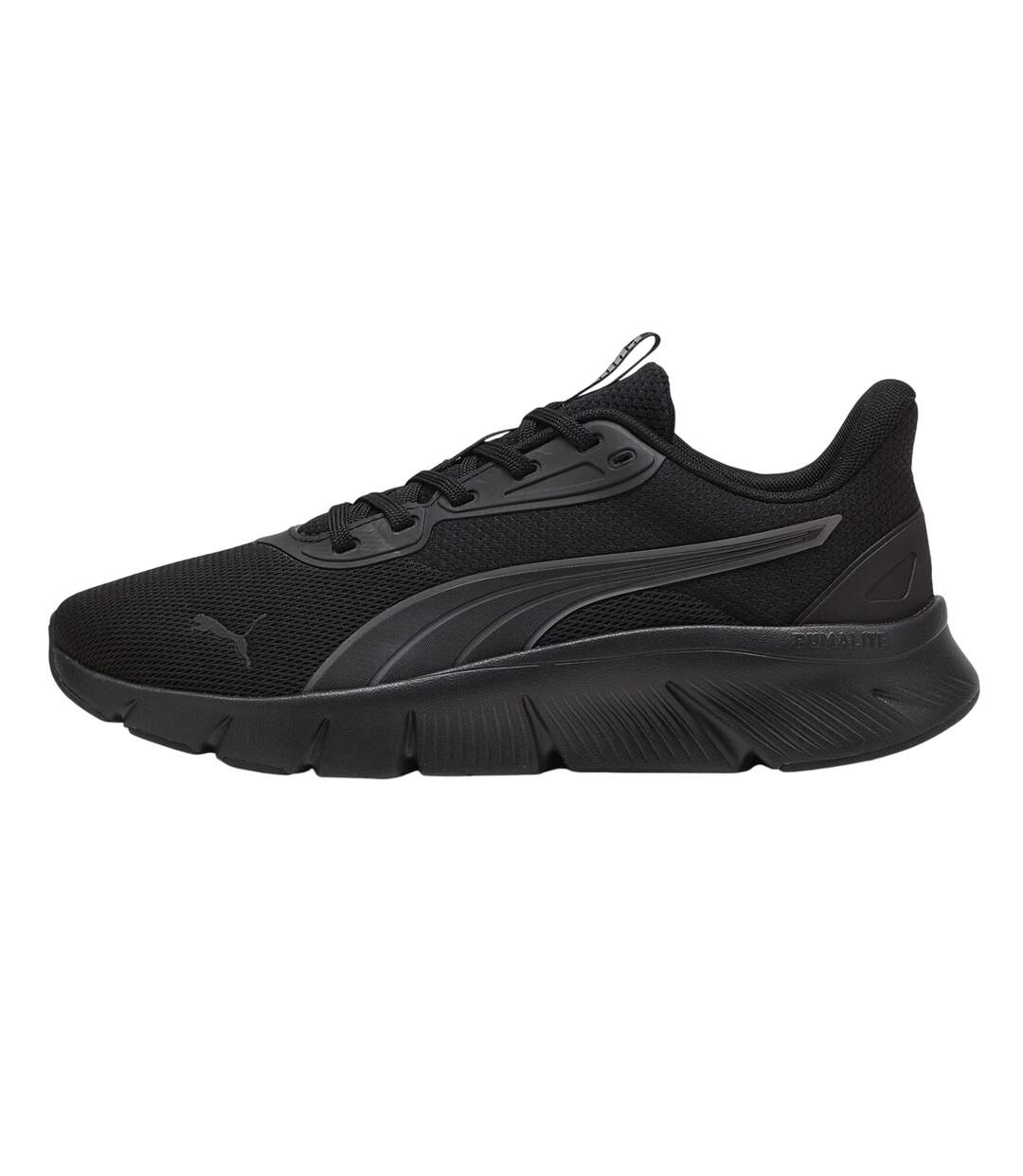 Mens Flexfocus Lite Modern Lightweight Running Trainers Triple Black Puma-2