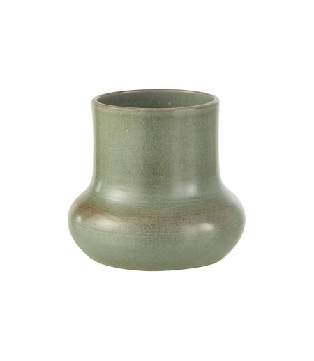 Cache-Pot en Céramique Organique 21cm Vert