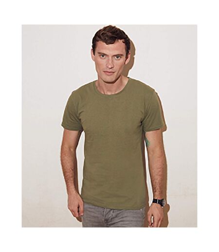 Fruit Of The Loom Mens Iconic T-Shirt (Pack Of 5) (Classic Olive Green) - UTPC4369