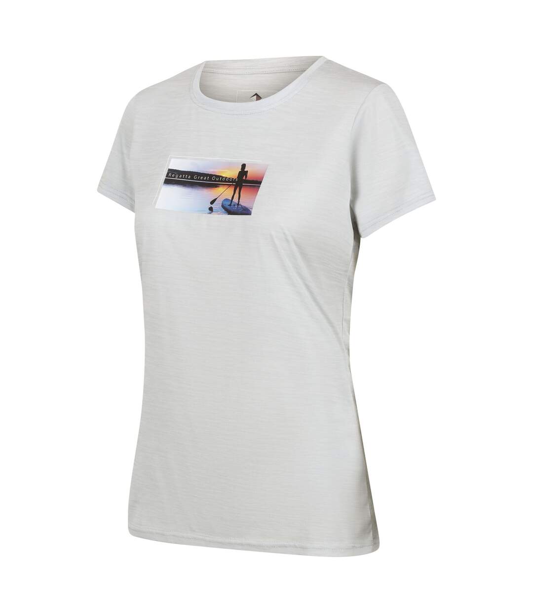 T-shirt fingal femme gris pâle Regatta