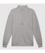 Mens logo quarter zip fleece top white sand Umbro