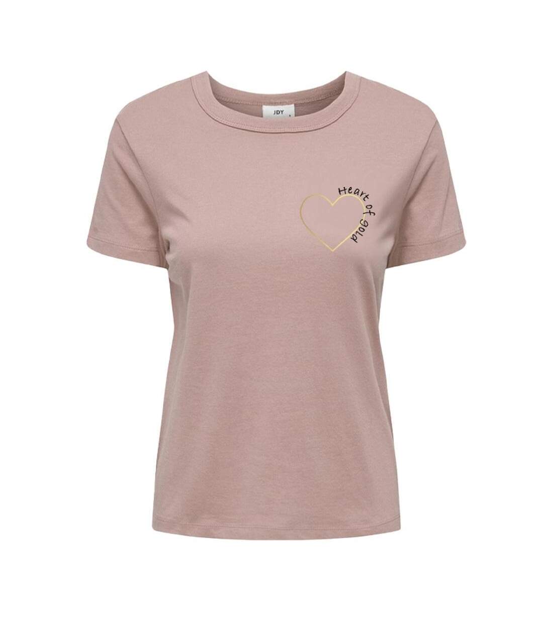 T-shirt rose femme jdy smoke-1