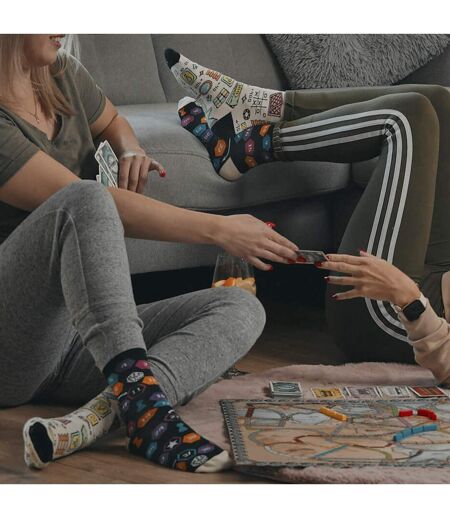 1 Pack Unisex Mismatched Novelty Odd Socks - Board Games