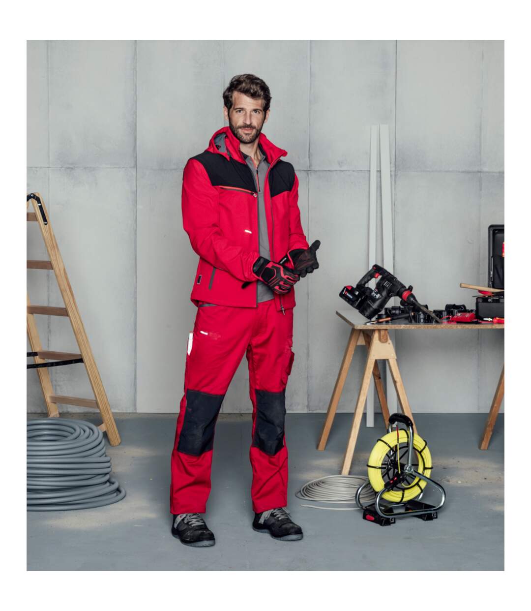 Softshell de travail Stretch X rouge Würth MODYF