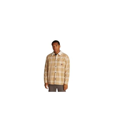 Mens Shirt Jacket Tan Tommy Jeans