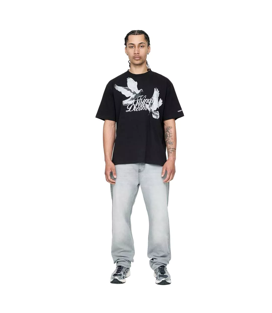T-shirt Studio High Flying Doves Homme Noir Kings Will Dream-1