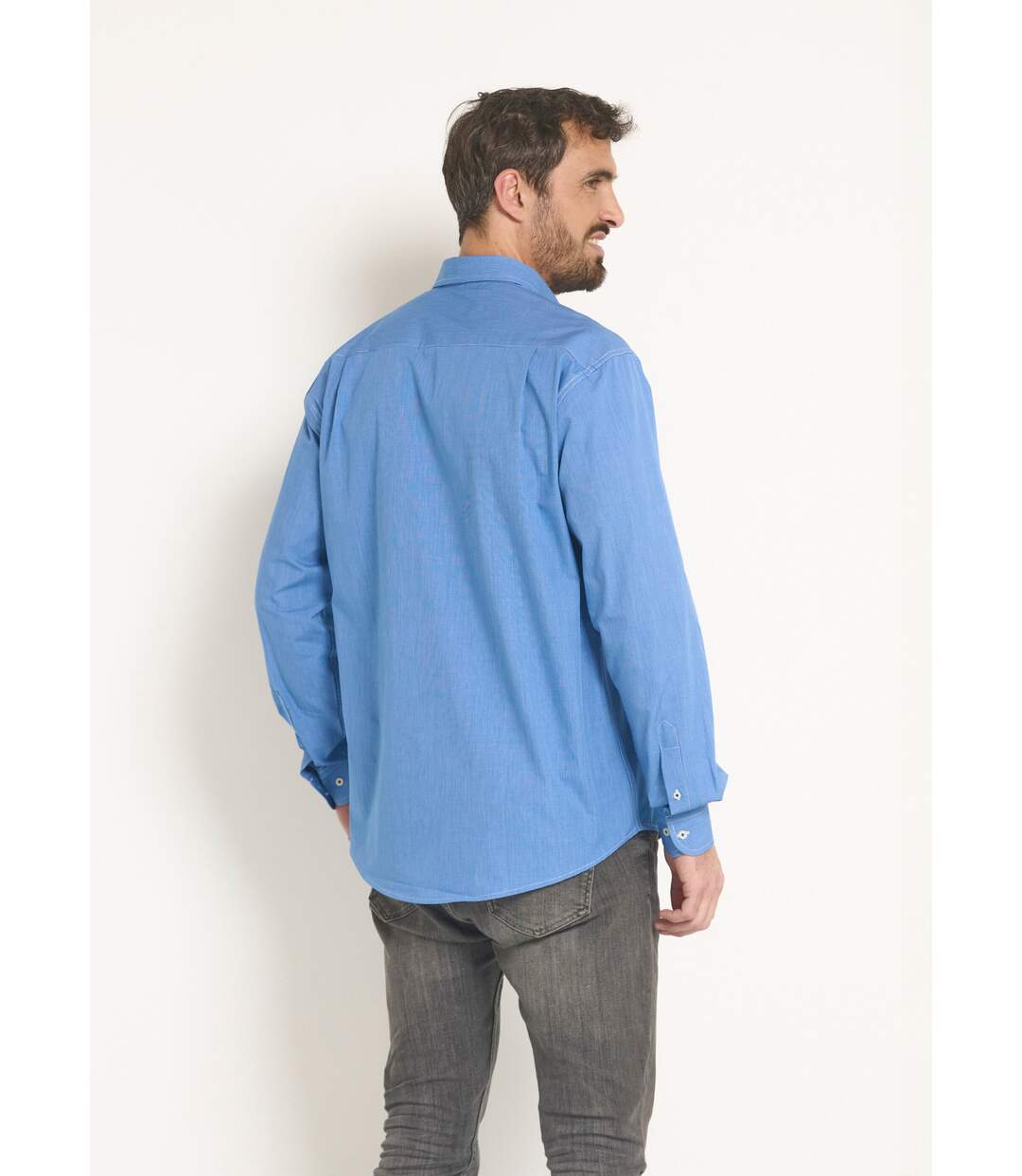 Chemise manches longues en chambray-2