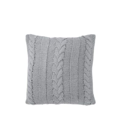 Coussin Déco Tricoté Twist 45x45cm Gris