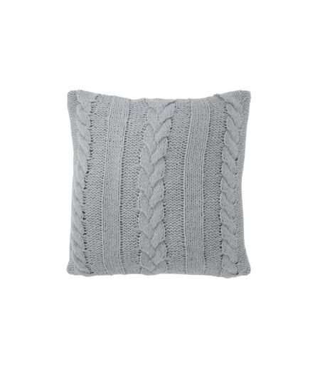 Coussin Déco Tricoté Twist 45x45cm Gris