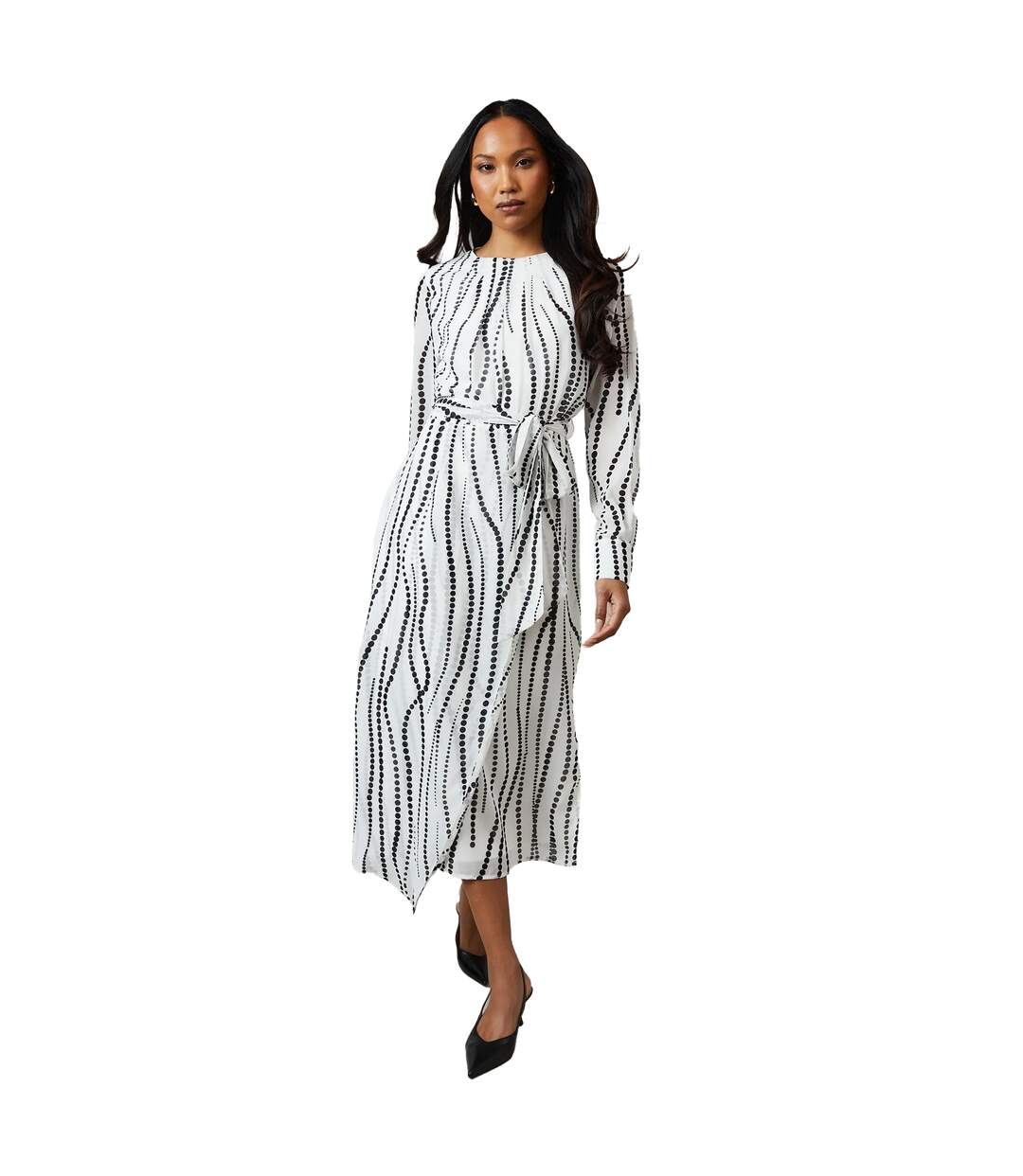Robe Mi-longue Femme Monochrome Principles-1