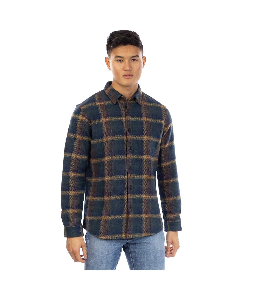 Mens Abbott Collared Regular Shirt Multicoloured Peter Werth-1