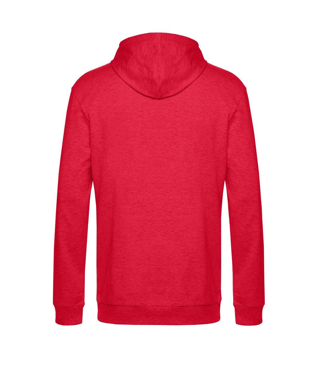 Sweat À Capuche Adulte Rouge Chiné B&C-2