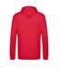 Sweat À Capuche Adulte Rouge Chiné B&C-2