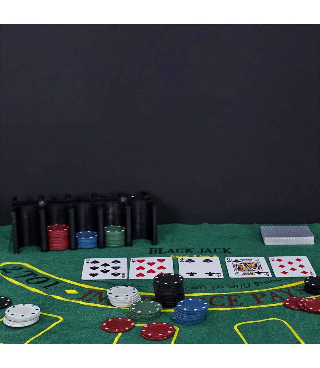 Jeu de Poker 200 Jetons 90cm Vert-4