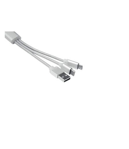 Rizo keyring charging cable one size silver MidOcean