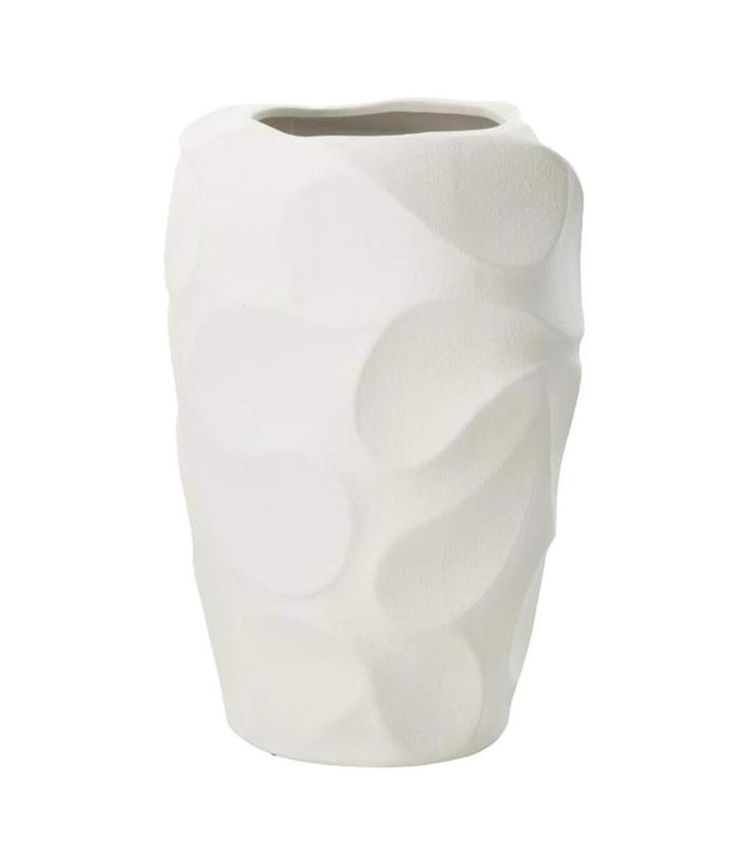 Vase Design en Argile Mirena 43cm Blanc-1