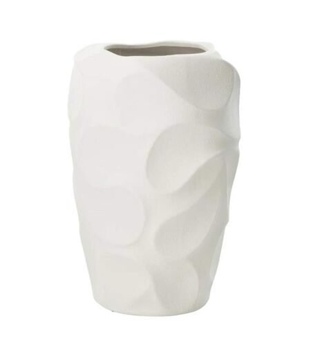Vase Design en Argile Mirena 43cm Blanc