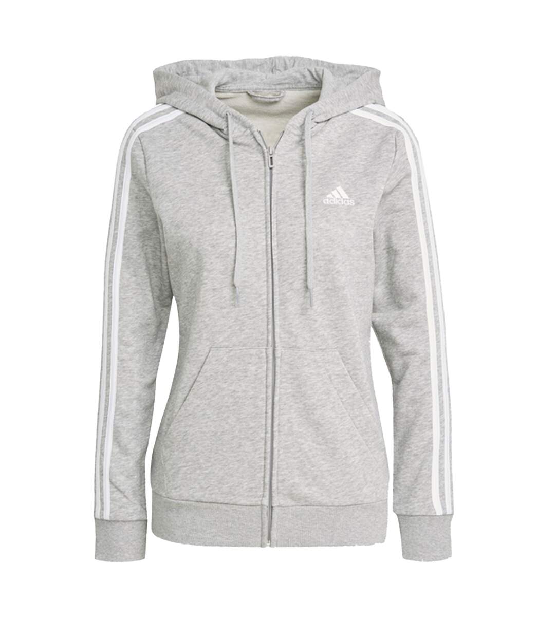 Veste À Capuche Essentials Femme Gris Adidas-1