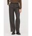 Pantalon JANIS check Dark brown-1