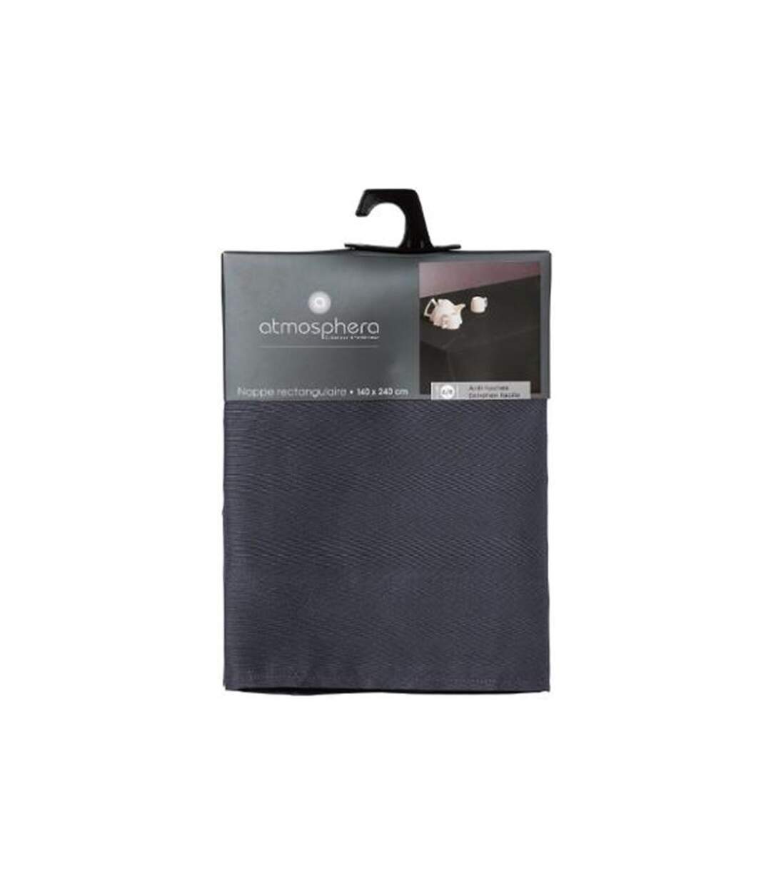 Nappe Antitache Unie 140x240cm Ardoise-3