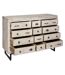 Commode 12 tiroirs Ajay en bois blanchi - Beige-2