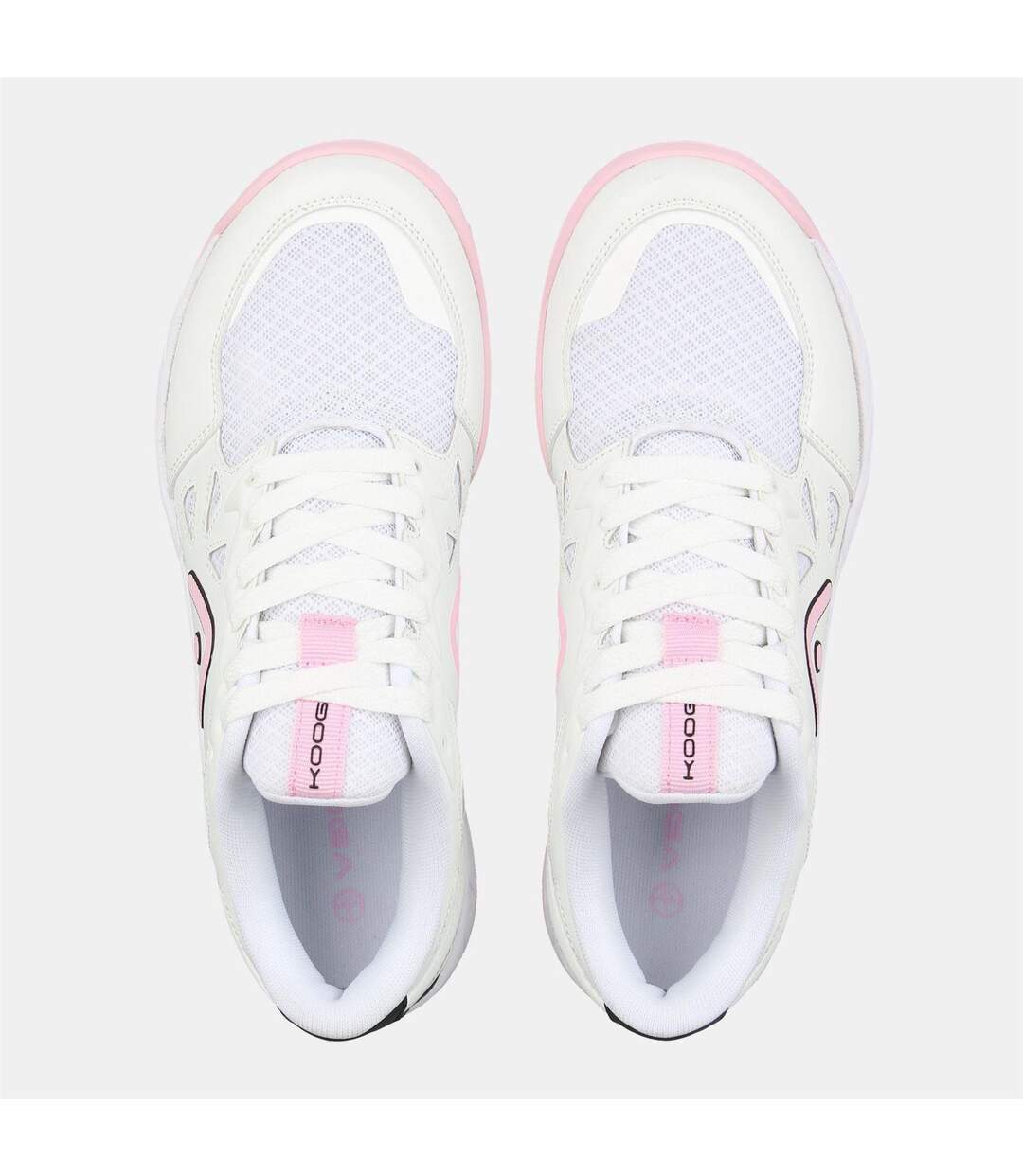 Chaussures Netball Femme Blanc Rose KooGa-4