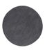Tapis Déco Rond en Laine Ulla 200cm Gris Foncé-1