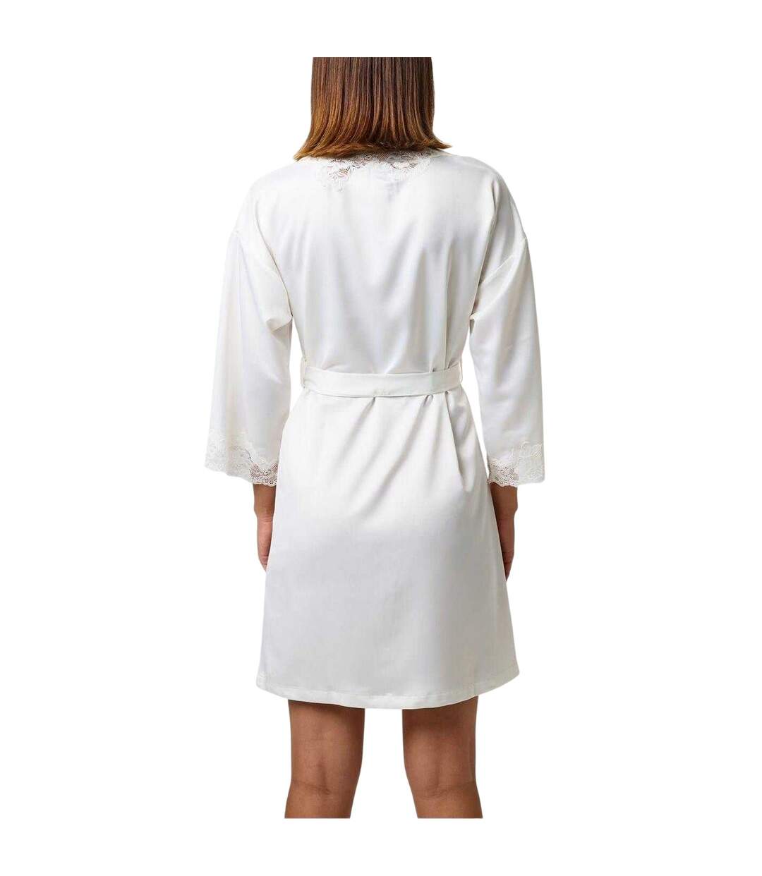 Peignoir Femme Blanc Cassé Ralph Lauren-3
