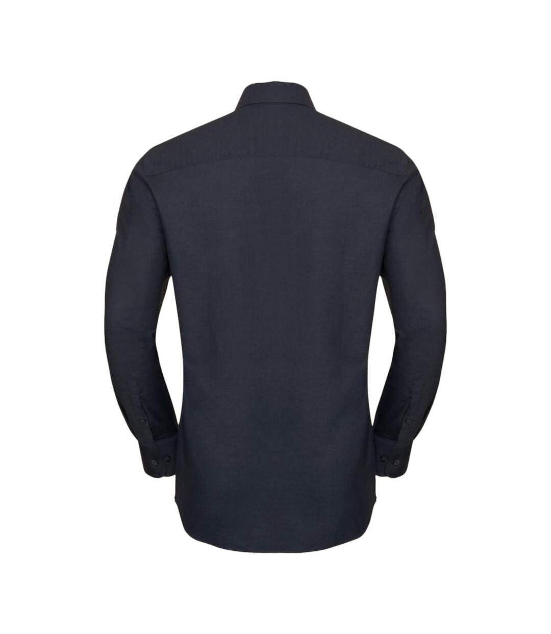 Chemise Manches Longues Homme Noir Russell-3