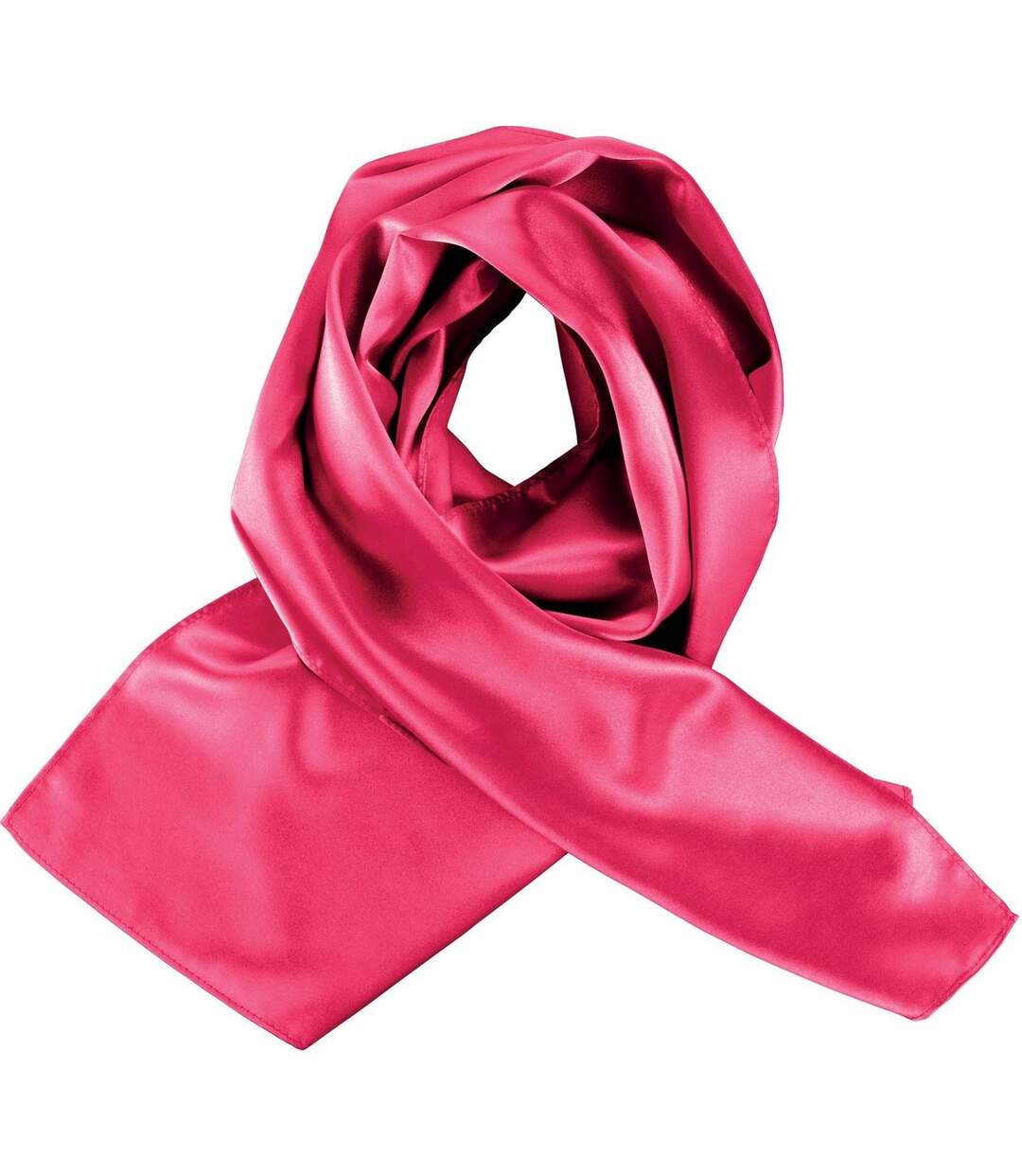 Foulard femme satiné - K861 - rose fuchsia-2