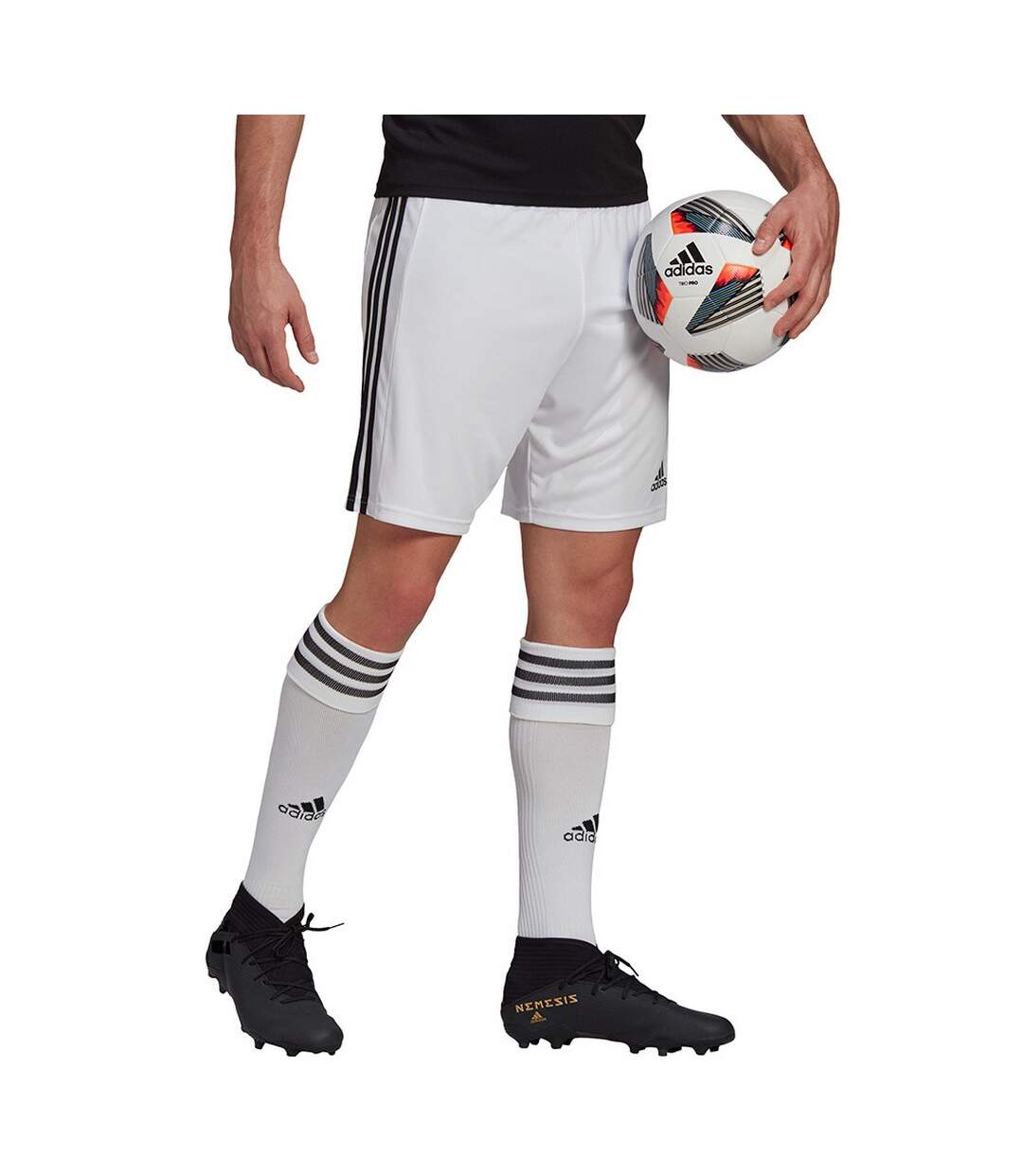 Short Squadra Homme Blanc Noir Adidas-1