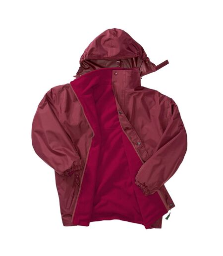 Mens Stormdri 4000 Reversible Waterproof Jacket Burgundy Result