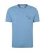 Mens camping sketch t-shirt blue Mountain Warehouse-1