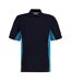 GAMEGEAR Mens Track Classic Polo Shirt (Navy/Turquoise/White)