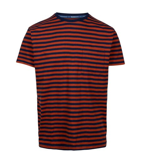 Trespass Mens Mahe Stripe T-Shirt (Burnt Orange)